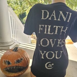 Rare Cradle of Filth Dani Filth Loves You / Jesus T-Shirt